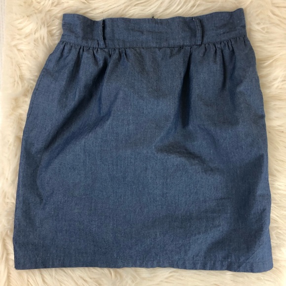 Anthropologie Dresses & Skirts - Anthropologie | Piko 1988 Chambray Skirt Size Med